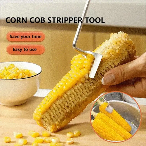 Long Handle Stainless Steel Corn Stripping Tool