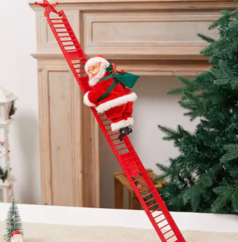 Stair-Climbing Santa