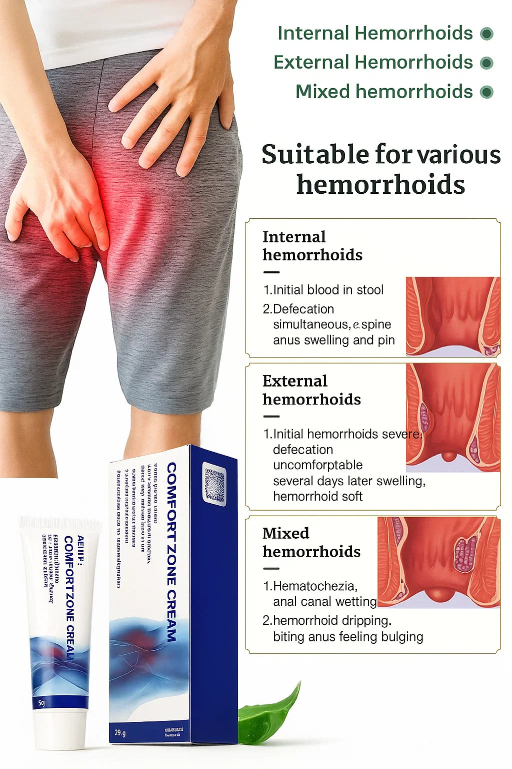 Newyuo™ Hemorrhoid Cream – Fast Relief from Pain, Itching & Swelling
